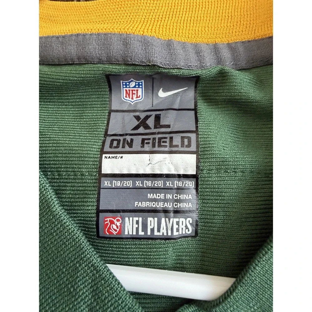 Green Bay Packers Aaron Rodgers #12 NFL Nike On Field Jersey Youth XL 18-20
